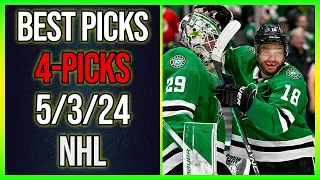 FREE NHL Picks Today 5/3/24 - All GAMES Best Picks!