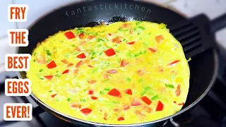 How to fry the best eggs with vegetables | Requested video.