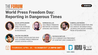 Webinar 123: World Press Freedom Day: Reporting in Dangerous Times