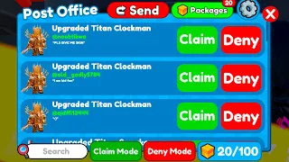 😱FINALLY got an UPGRADED TITAN CLOCKMAN FOR FREE !?? 😍 (Toilet Tower Defense)