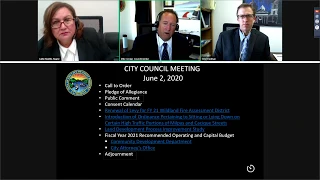 City Council Regular Meeting June 2, 2020