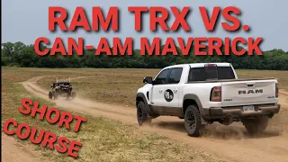 RAM TRX VS. Can-Am Maverick X3 Turbo R Short Course Racing LOST IN THE DUST