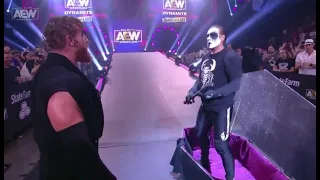 AEW Sting sits up and gets out of the casket