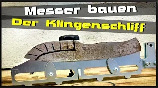 Klingenschliff , Anschliff Schleifwinkel| Messerschneide | einfach Messer selber machen | Mosaikpins