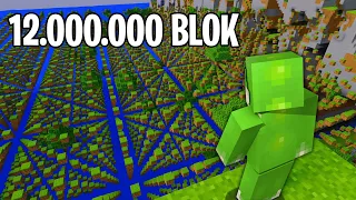 12.000.000 BLOK YÜRÜDÜM! - Minecraft