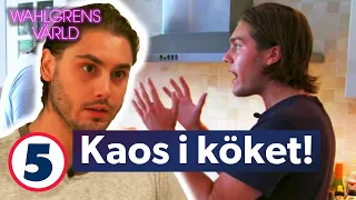 Wahlgrens värld | Benjamin får psykbryt under pastalagningen | Kanal 5 Sverige