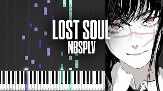 Lost Soul (Slowed) - NBSPLV - Piano Tutorial - Sheet Music & MIDI