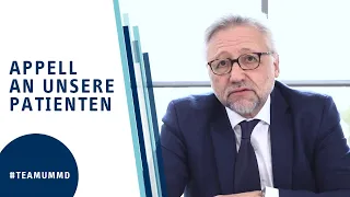 Wir sind trotz Covid-19 für Sie da | Appell an unsere Patienten | UMMD