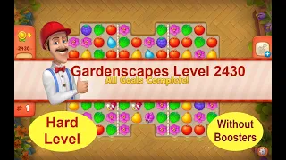 Gardenscapes Level 2430 - [2021] [HD] solution of Level 2430 on Gardenscapes [No Boosters]