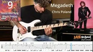 Megadeth good Mourning/Black Friday guitar Solo with Tab (Chris Poland)