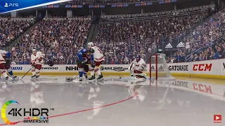 NHL 22 Avalanche Tame Coyotes! Colorado Avalanche vs Arizona Coyotes 4K60FPS! PS5 Gameplay