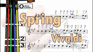 Spring | Vivaldi | Violin TUTORIAL | 小提琴入門班