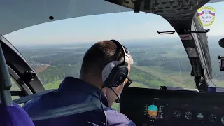 Полет санитарного вертолёта Московского авиационного центра над Москвой