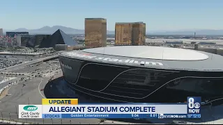 Allegiant Stadium completed today in Las Vegas