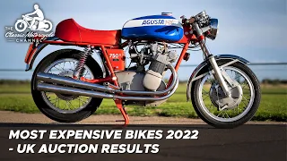 UK's top 10 most expensive motorcycles sold at auction in 2022