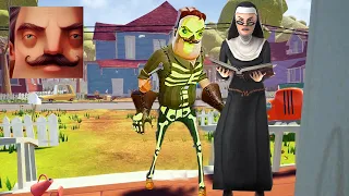 Hello Neighbor - My New Neighbor Evil Nun 2 Act 3 Gameplay Walkthrough