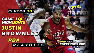 CLUTCH JB! | Justin Brownlee Full Game Highlights vs SMB | PBA THROWBACK #ginebra #throwback