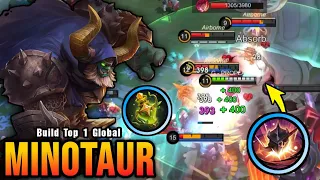 MVP Tank!! Minotaur The Annoying Tank!! - Build Top 1 Global Minotaur ~ MLBB