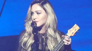 Madonna sings La Vie en Rose live  January 9, 2016