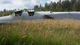 Видео крушения бомбардировщика Ту-22М3 в Калужской области 1