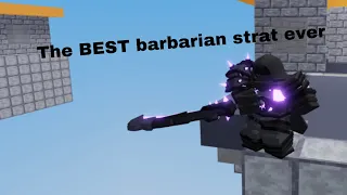 The BEST barbarian strat in Roblox Bedwars (solos)