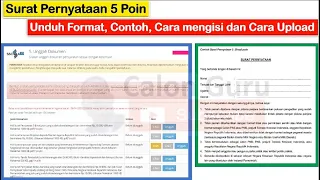 Contoh dan Cara Mengisi Surat Pernyataan 5 Poin PPPK 2022/2023 serta Cara Upload di SSCASN.BKN.GO.ID