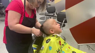 Aavansh Gets His First Haircut