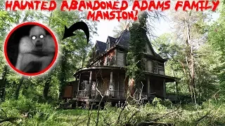 SECRET HAUNTED ABANDONED ADDAMS FAMILY MANSION IN THE WOODS! * LIVE CREATURE FOUND* | MOE SARGI