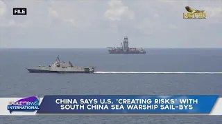 China says US 'creating risks' with South China Sea warship sail-bys