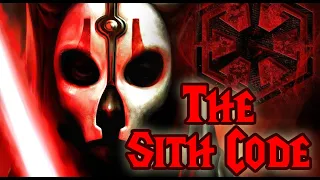 CODE OF THE SITH EXPLAINED - in words of Yuthura Ban - Star Wars - Sith Lore