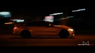 BMW M4 golde -Crazy Moscow City Driving 4K