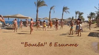 Туристы танцуют Бомбу в Египте, анимация, веселые аниматоры