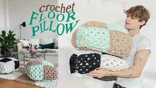 CROCHET FLOOR PILLOWS | BEGINNER TUTORIAL | Henri Purnell