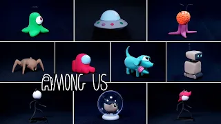[Among Us] All the Pets Figure Making with Clay🐾👨‍🚀 | Clay art