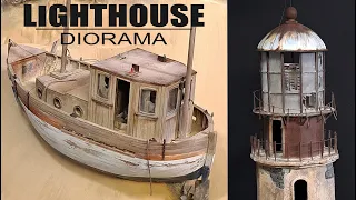 Apocalypse Lighthouse Diorama in scale 1:35