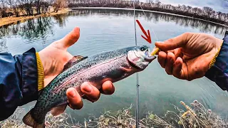 trying New techniques for Stocked Trout! | urban trout fishing in SE Minnesota (tons of trout!)