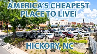 America's Most Affordable Place to Live! Driving and Walking Tour of Hickory NC