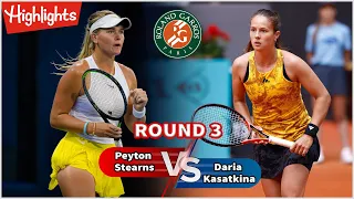 Peytonn Stearnss vs Dariaa Kasatkinaa ROUND 3 FULL MATCH Highlightss | WTA Parriis Open 2023