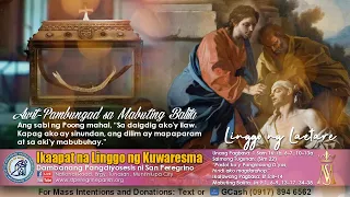 11AM Mass | Ikaapat na Linggo ng Kuwaresma | Marso 19, 2023