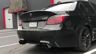 BMW 545i V8 Straight Piped with Burble Tune