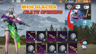 M416 Glacier & Akm Glacier Crate Opening 🥳 | Winter Crate Opening | New Crate Opening #crateopening