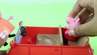 George da Familia Peppa Pig Conhecem o Carro Novo da Peppa FunToysKids  em Portugues!!!