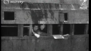 ISRAEL: Illegal immigrant ships arrive in Haifa (1946)