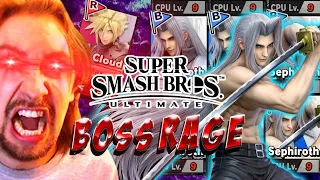 BOSS RAGE: CLOUD VS SEVEN Lv.9 SEPHIROTH'S "Sevenroth Challenge" - Super Smash Bros. Ultimate