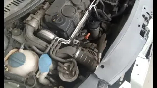 vw caddy #11324 engine running