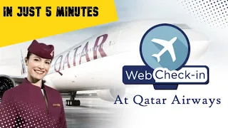 Qatar Airways Online Check In | Web check in Step by Step Guide | Online Boarding PASS