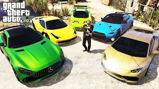 GTA 5 - Stealing Luxury Cars with Trevor! (Real Life Cars #31)