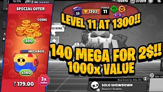 THANKS SUPERCELL 😳. 140 MEGA BOXES OPENING!!!!!!! MOST VALUE OPENING EVER!!!!!!!!