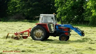 Hay-Making with Vintage MF 590 and Tedder.