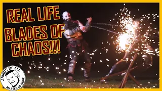 REAL LIFE Kratos' Blades of Chaos from God Of War!! Ultimate Test